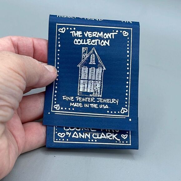 The Vermont Collection Pewter Cookie pin by Ann Clark. - Picture 2 of 6